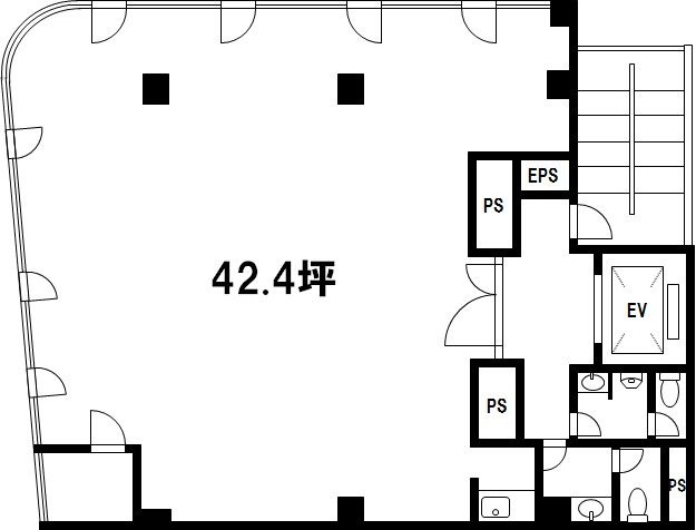 【間取】　5階：42.39坪・140.13�u