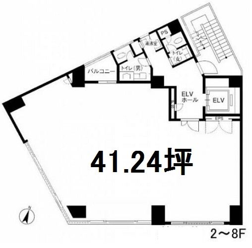【間取】　3階：41.24坪・136.32�u